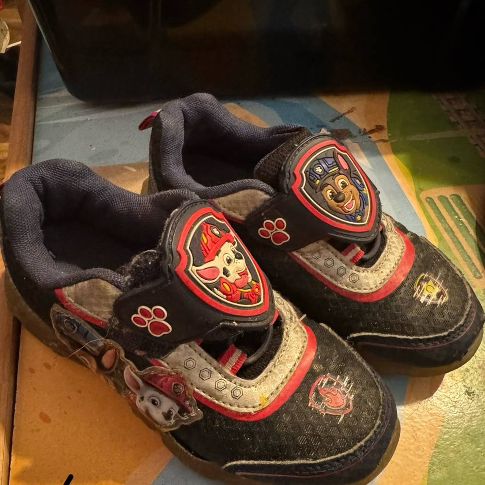 Paw Patrol Kids Sneakers - Black and Red
